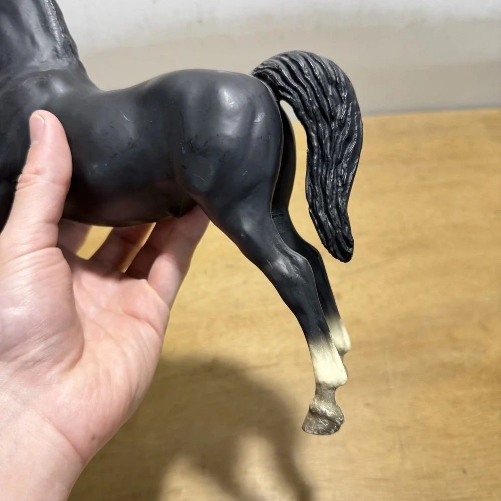Vintage Breyer Morgan Stallion #48 Black Stretch Model Horse Traditional Cm